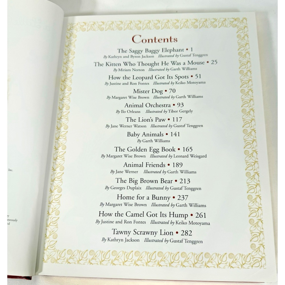 Golden Books Animal Tales Little Golden Book Collection Kids Red Gold Gilded - Picture 2 of 10